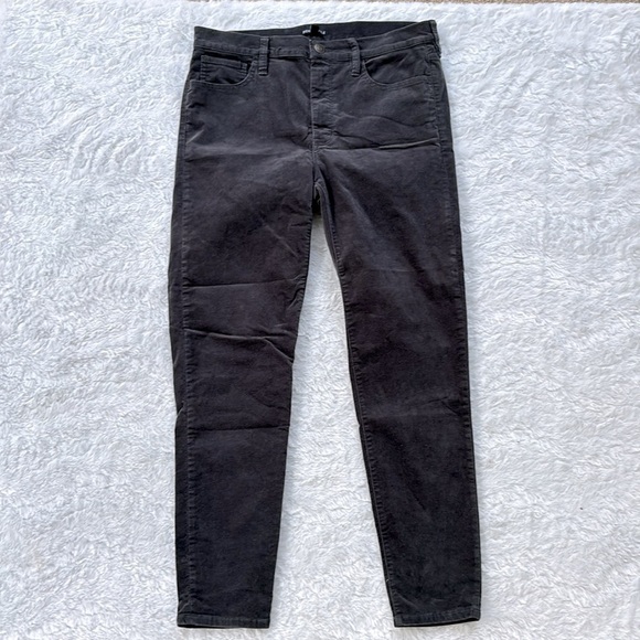 J. Crew Mercantile Pants charcoal gray velveteen size 31 - Picture 1 of 11